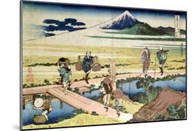 'Fuji Seen from Nakahara', from the Series '36 Views of Mt.Fuji' ('Fugaku Sanjurokkei'), Pub. by…-Katsushika Hokusai-Mounted Giclee Print