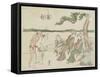 Fujieda, 1799-1802-Katsushika Hokusai-Framed Stretched Canvas