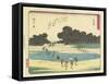 Fujieda, 1837-1844-Utagawa Hiroshige-Framed Stretched Canvas