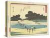Fujieda, 1837-1844-Utagawa Hiroshige-Stretched Canvas