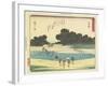 Fujieda, 1837-1844-Utagawa Hiroshige-Framed Giclee Print