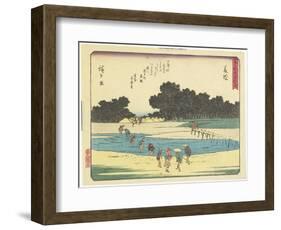 Fujieda, 1837-1844-Utagawa Hiroshige-Framed Giclee Print