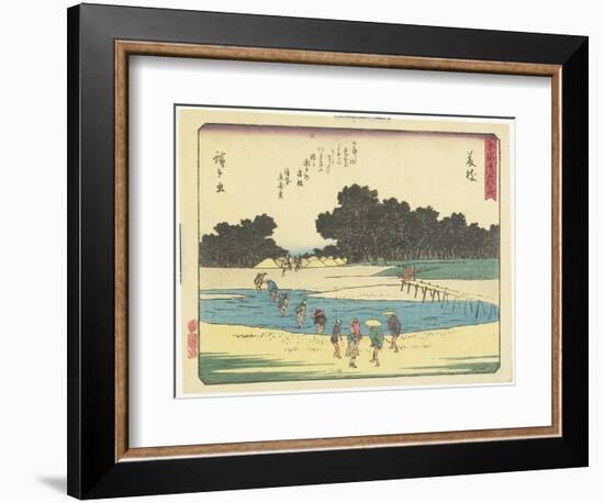 Fujieda, 1837-1844-Utagawa Hiroshige-Framed Giclee Print