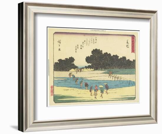 Fujieda, 1837-1844-Utagawa Hiroshige-Framed Giclee Print