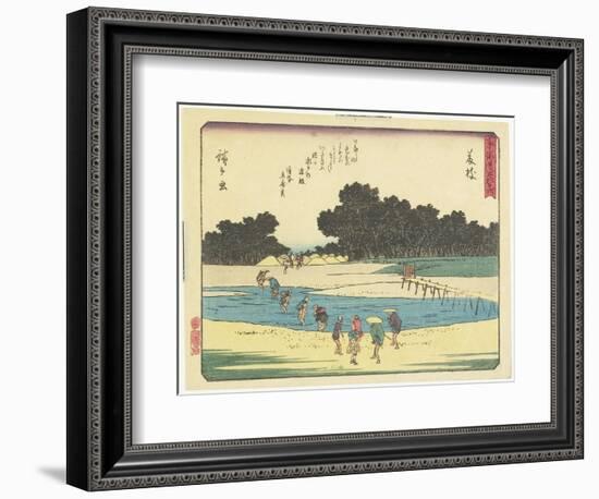 Fujieda, 1837-1844-Utagawa Hiroshige-Framed Giclee Print