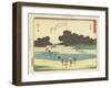 Fujieda, 1837-1844-Utagawa Hiroshige-Framed Giclee Print