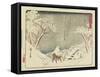 Fujikawa, 1837-1844-Utagawa Hiroshige-Framed Stretched Canvas