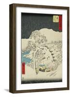 Fujikawa, from the Fifty-Three Station of the Tokaido Road-Ando Hiroshige-Framed Art Print