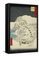 Fujikawa, from the Fifty-Three Station of the Tokaido Road-Ando Hiroshige-Framed Stretched Canvas