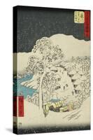 Fujikawa, from the Fifty-Three Station of the Tokaido Road-Ando Hiroshige-Stretched Canvas