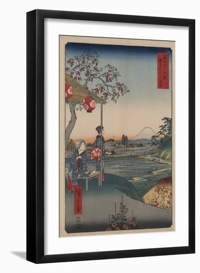 Fujimi Teahouse at Zoshigaya-Ando Hiroshige-Framed Giclee Print