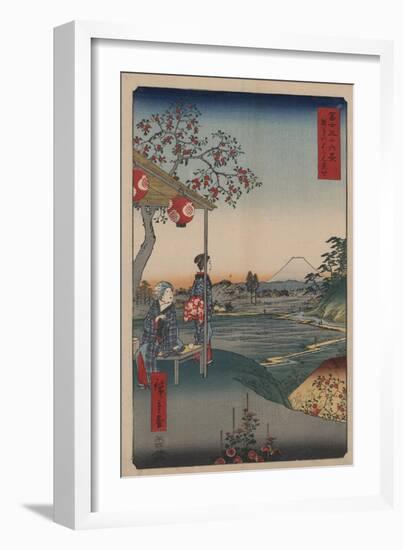 Fujimi Teahouse at Zoshigaya-Ando Hiroshige-Framed Giclee Print