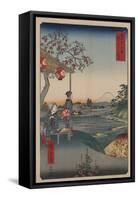 Fujimi Teahouse at Zoshigaya-Ando Hiroshige-Framed Stretched Canvas