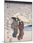 Fujisawa From the Series 53 Stations of the Tokaido, 1852-Ando or Utagawa Hiroshige-Mounted Giclee Print