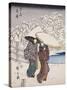 Fujisawa From the Series 53 Stations of the Tokaido, 1852-Ando or Utagawa Hiroshige-Stretched Canvas