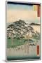 Fujisawa From the Series 53 Stations of the Tokaido, 1855-Ando or Utagawa Hiroshige-Mounted Giclee Print