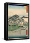 Fujisawa From the Series 53 Stations of the Tokaido, 1855-Ando or Utagawa Hiroshige-Framed Stretched Canvas