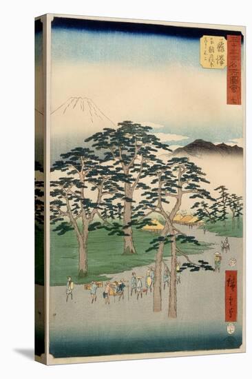 Fujisawa From the Series 53 Stations of the Tokaido, 1855-Ando or Utagawa Hiroshige-Stretched Canvas