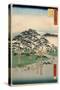 Fujisawa From the Series 53 Stations of the Tokaido, 1855-Ando or Utagawa Hiroshige-Stretched Canvas