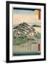 Fujisawa From the Series 53 Stations of the Tokaido, 1855-Ando or Utagawa Hiroshige-Framed Giclee Print