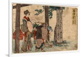 Fujisawa-Katsushika Hokusai-Framed Giclee Print