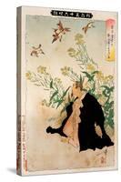 Fujiwara No Sanekata's Obsession with the Sparrows, Thirty-Six Transformations-Yoshitoshi Tsukioka-Stretched Canvas