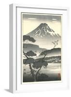 Fujiyama and Trees-null-Framed Art Print