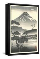 Fujiyama and Trees-null-Framed Stretched Canvas
