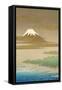 Fujiyama in the Mist-null-Framed Stretched Canvas