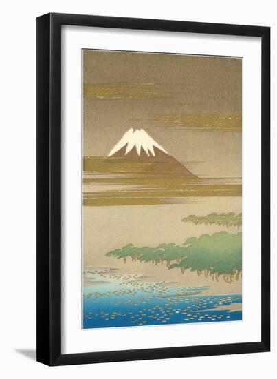 Fujiyama in the Mist-null-Framed Art Print