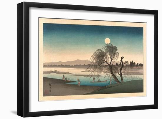 Fukeiga-Utagawa Hiroshige-Framed Giclee Print