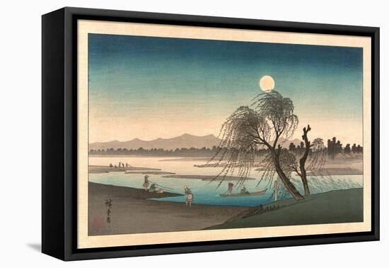 Fukeiga-Utagawa Hiroshige-Framed Stretched Canvas