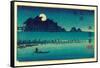 Fukeiga-Utagawa Hiroshige-Framed Stretched Canvas