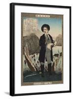 Fukuchi Gen'Ichiro, from the Series 'Instructive Models of Lofty Ambitions'-Kobayashi Kiyochika-Framed Giclee Print