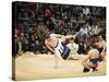 Fukuoka Sumo Competition, Entering the Ring Ceremony, Kyushu Basho, Fukuoka City, Kyushu, Japan-Christian Kober-Stretched Canvas