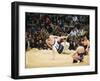 Fukuoka Sumo Competition, Entering the Ring Ceremony, Kyushu Basho, Fukuoka City, Kyushu, Japan-Christian Kober-Framed Photographic Print