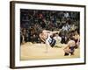 Fukuoka Sumo Competition, Entering the Ring Ceremony, Kyushu Basho, Fukuoka City, Kyushu, Japan-Christian Kober-Framed Photographic Print