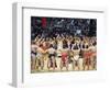 Fukuoka Sumo Competition, Entering the Ring Ceremony, Kyushu Basho, Fukuoka City, Kyushu, Japan-Christian Kober-Framed Photographic Print