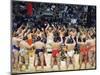 Fukuoka Sumo Competition, Entering the Ring Ceremony, Kyushu Basho, Fukuoka City, Kyushu, Japan-Christian Kober-Mounted Photographic Print