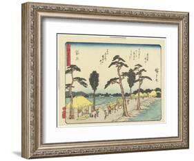 Fukuroi, 1837-1844-Utagawa Hiroshige-Framed Giclee Print