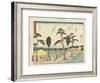 Fukuroi, 1837-1844-Utagawa Hiroshige-Framed Giclee Print