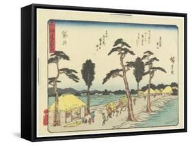 Fukuroi, 1837-1844-Utagawa Hiroshige-Framed Stretched Canvas