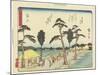 Fukuroi, 1837-1844-Utagawa Hiroshige-Mounted Giclee Print