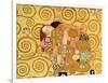 Fulfillment, Stoclet Frieze, c.1909 (detail)-Gustav Klimt-Framed Giclee Print