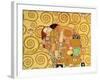 Fulfillment, Stoclet Frieze, c.1909 (detail)-Gustav Klimt-Framed Giclee Print