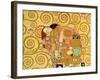 Fulfillment, Stoclet Frieze, c.1909 (detail)-Gustav Klimt-Framed Giclee Print