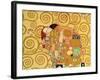 Fulfillment, Stoclet Frieze, c.1909 (detail)-Gustav Klimt-Framed Giclee Print