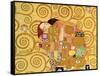 Fulfillment, Stoclet Frieze, c.1909 (detail)-Gustav Klimt-Framed Stretched Canvas