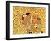 Fulfillment, Stoclet Frieze, c.1909 (detail)-Gustav Klimt-Framed Giclee Print