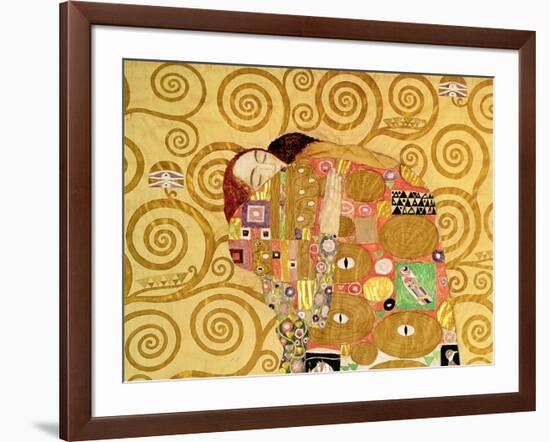 Fulfillment, Stoclet Frieze, c.1909 (detail)-Gustav Klimt-Framed Giclee Print